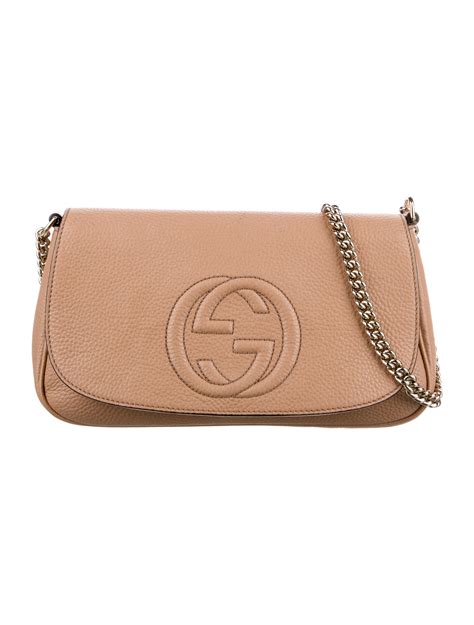 gucci soho flap crossbody bag